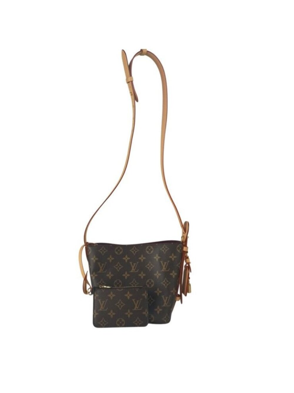 Louis Vuitton Shoulder Bag All in BB Brown Monogram Gold